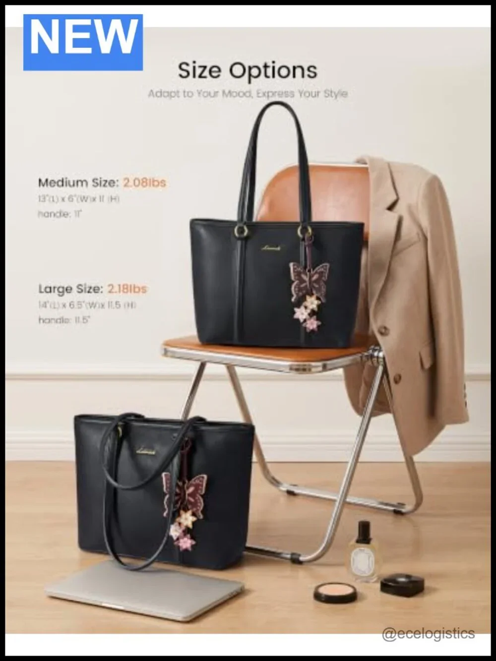 Vegan Leather Tote Bag Satchel Purse Top Handle Shoulder Bag Work Tote